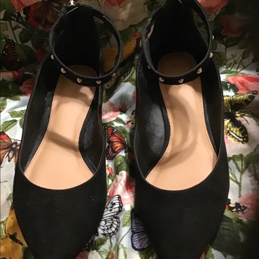 Black Flats Sz 10
